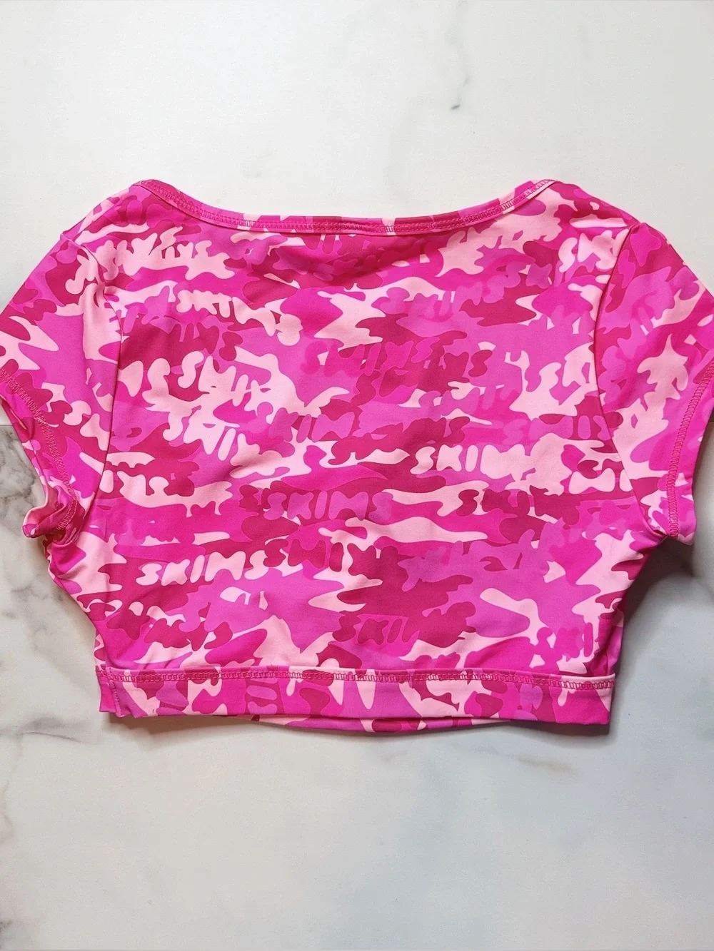 NWT Skims Signature Swim Super Cropped T-Shirt